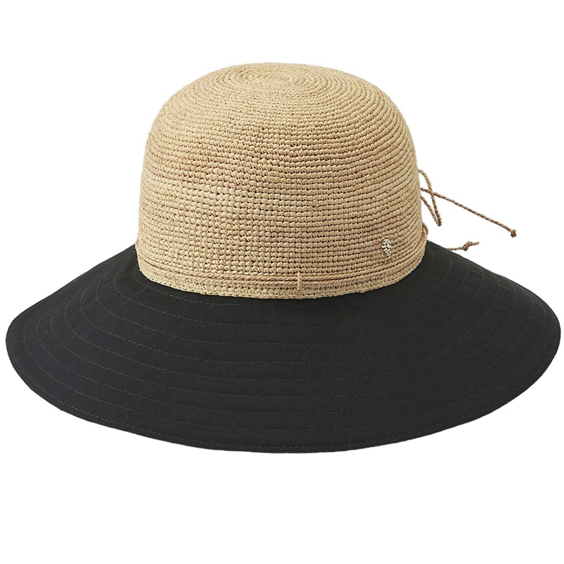 Kalola Wide Brim Cloche Charcoal/Black 1SFM