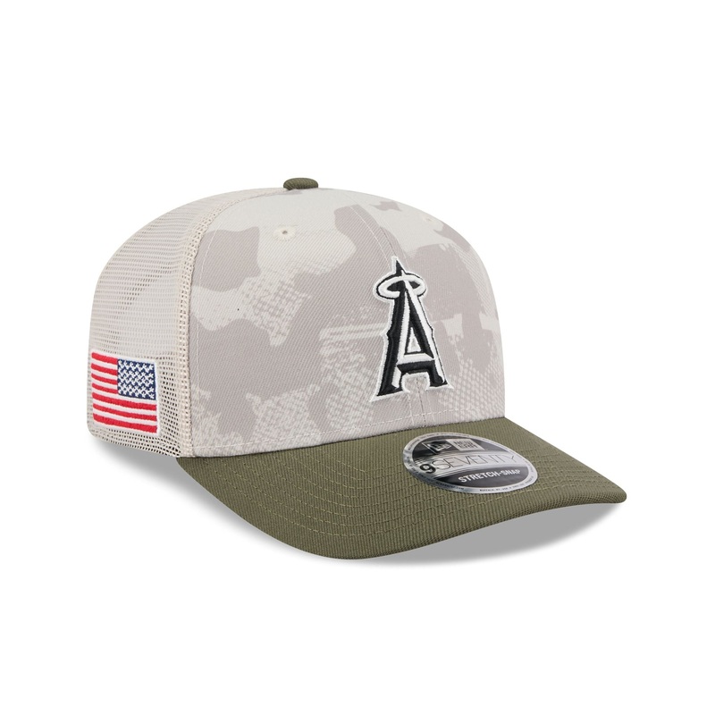 Los Angeles Angels Armed Forces Day 2025 9SEVENTY Trucker Hat One Size
