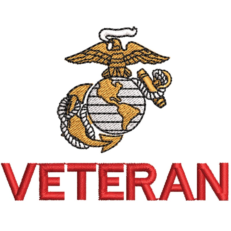 Marine Veteran Logo Marine Veteran Logo One Size