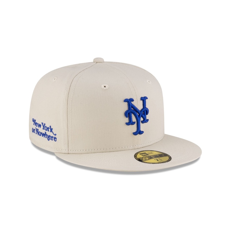 New York or Nowhere x New York Mets Chrome White 59FIFTY Fitted Hat 7