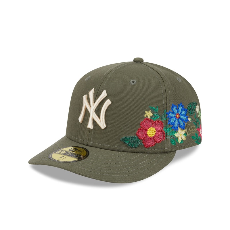 New York Yankees Tonal Florals Olive 59FIFTY Fitted Hat 7