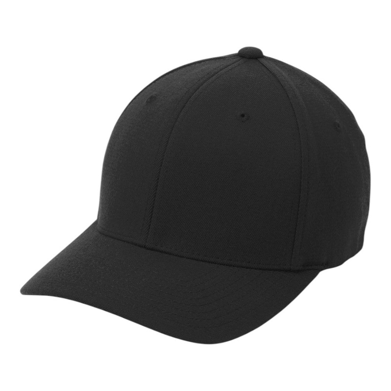 Port Authority C928 Flexfit Wool Blend Cap Black S/M