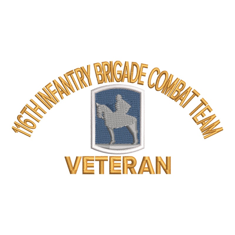U.S. Army 116th Infantry Brigade Combat Team Symbol U.S. Army 116th Infantry Brigade Combat Team Symbol One Size