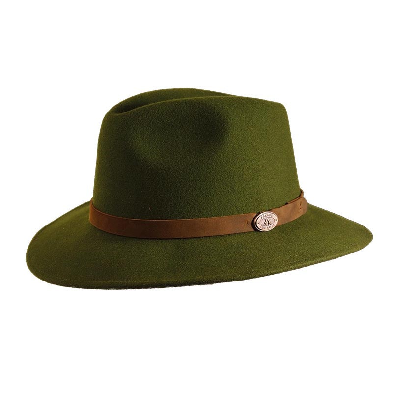 Wool Felt Fedora Hat for Small Heads – Kakadu Australia Loden Small (55 cm)
