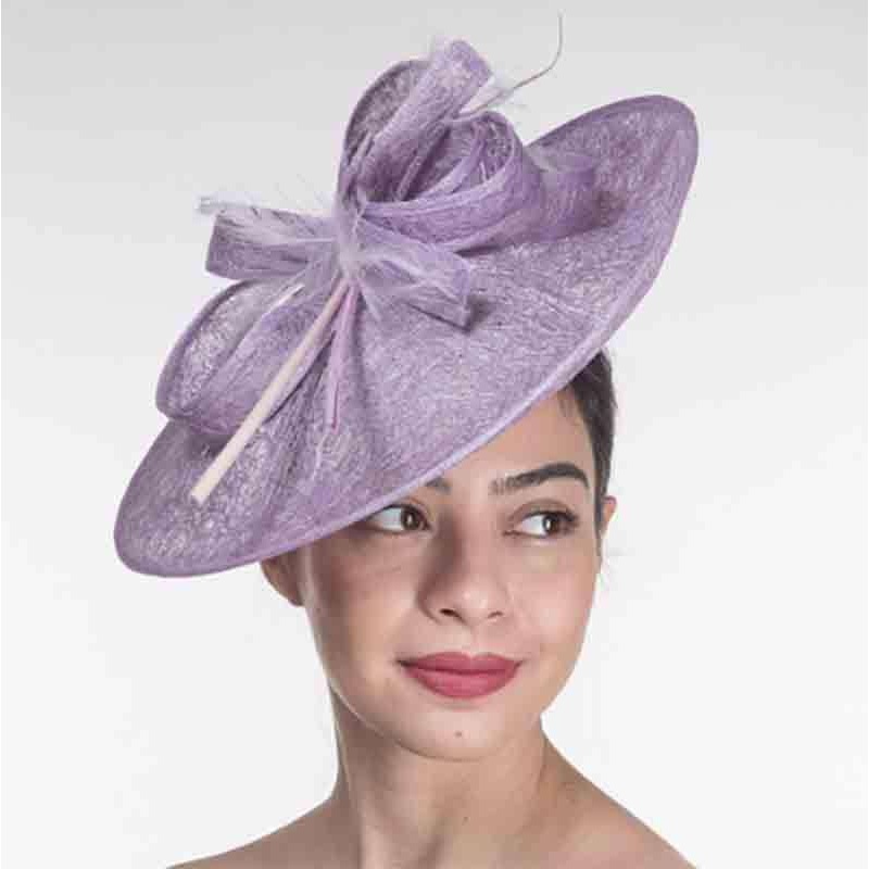 Abaca Scrunch Fascinator Cocktail Hat – KaKyCO Lilac