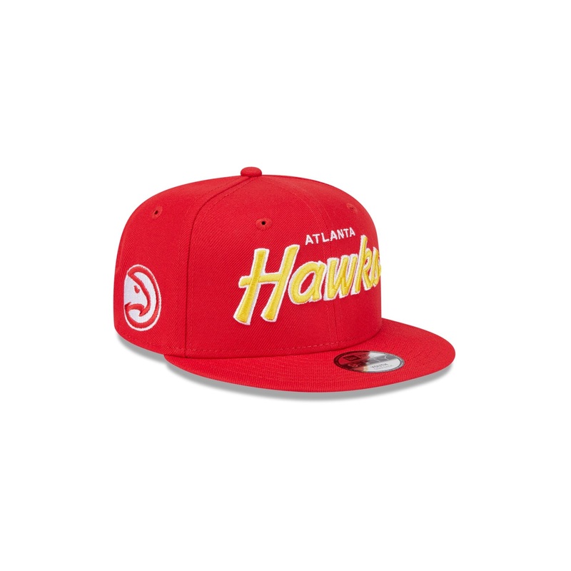 Atlanta Hawks Script Kids 9FIFTY Snapback Hat One Size