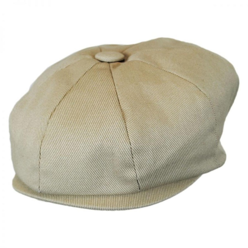 Baby Cotton Newsboy Cap BEIGE 42cm (3-6 M)
