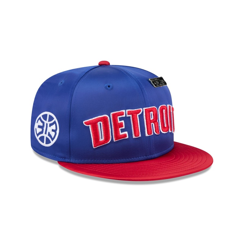 Detroit Pistons Spring Satin 59FIFTY Fitted Hat 7