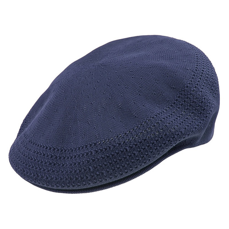 Kangol Tropic 504 Ventair Flat Cap – Navy Blue S