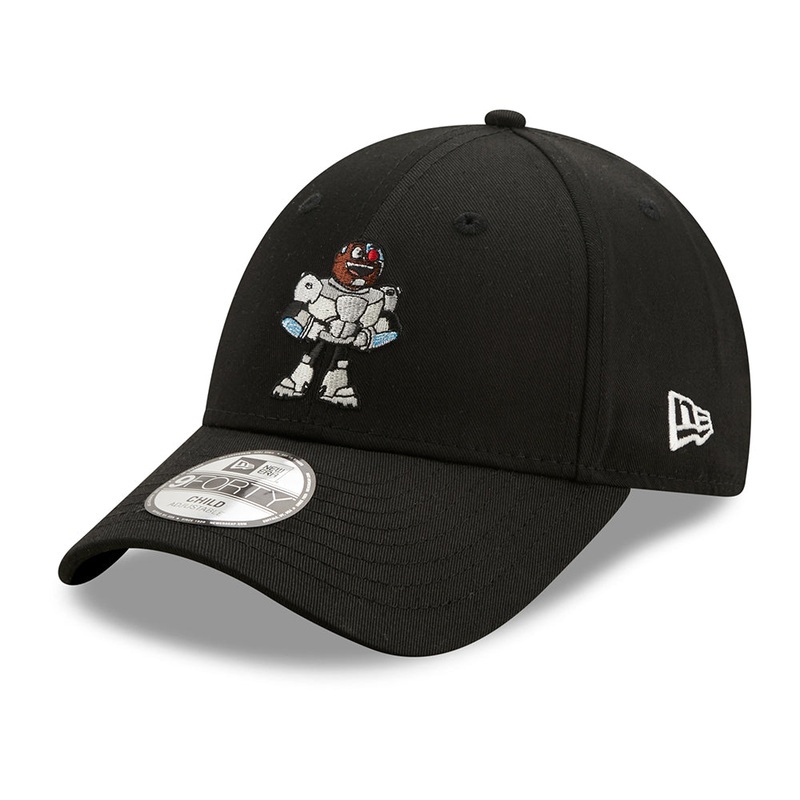 New Era Kids 9FORTY Teen Titan Cyborg Baseball Cap – Titan Character – Black CHILD ADJ.