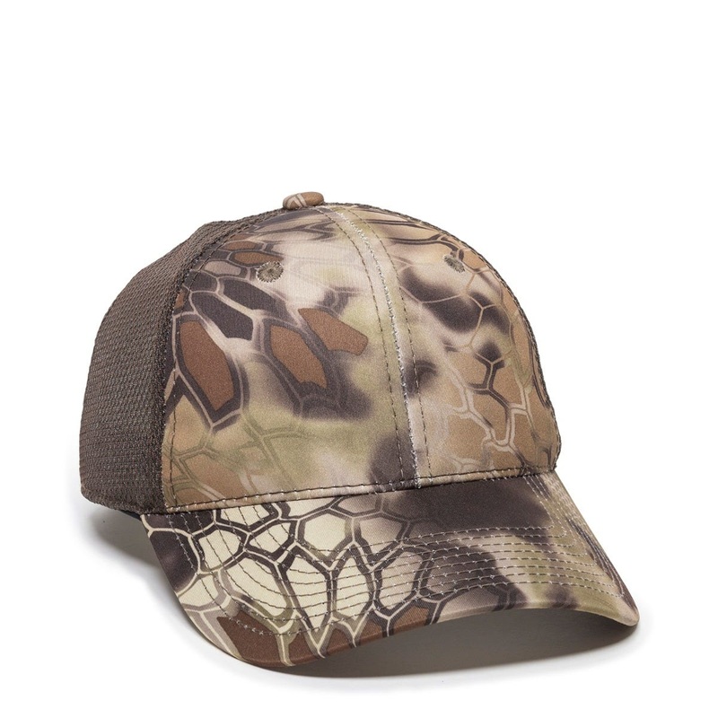 Outdoor Cap PFC150M Performance Camo Mesh-Back Cap Kryptek Highlander/Brown