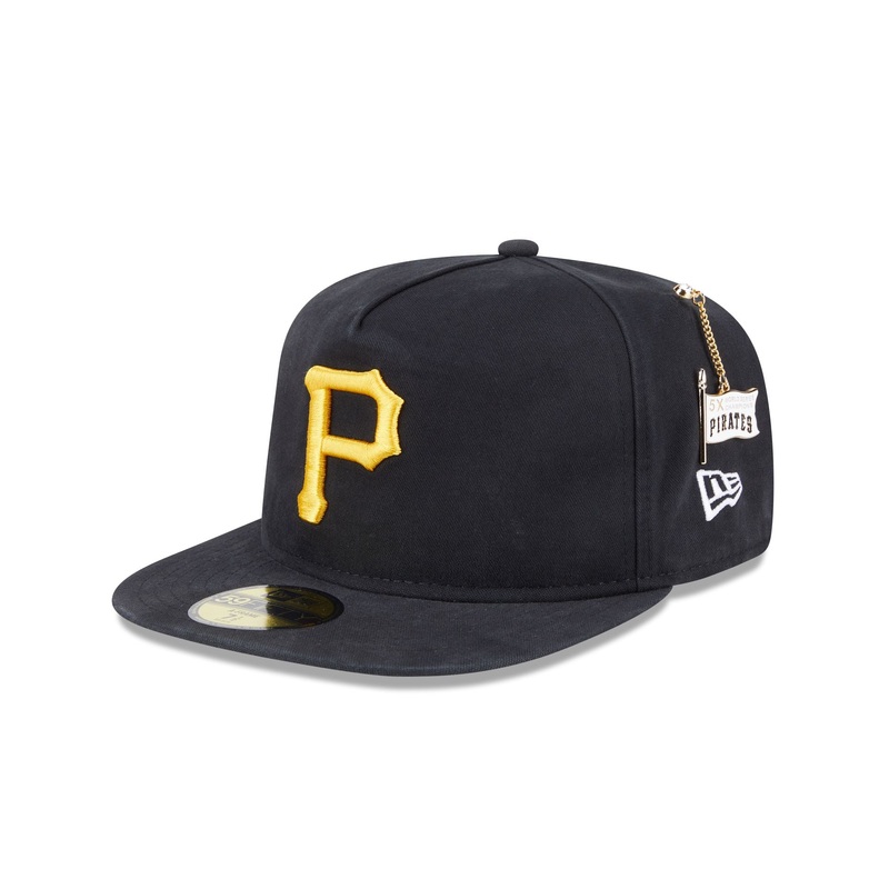 Pittsburgh Pirates Championship Side Flag 59FIFTY A-Frame Fitted Hat 7