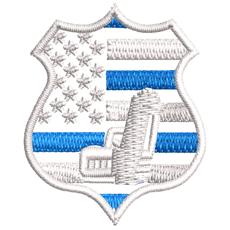 Police Sign with Gun Police Sign with Gun One Size