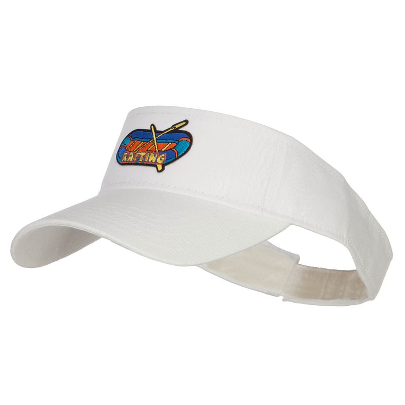 Rafting Patched Sun Visor White One Size
