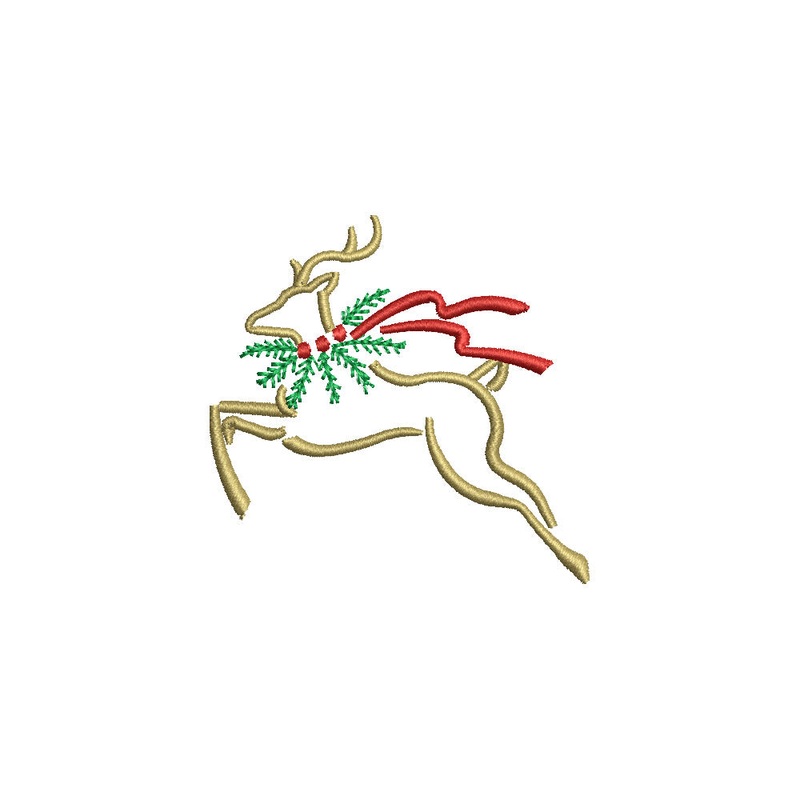 Reindeer Outline Default Title One Size