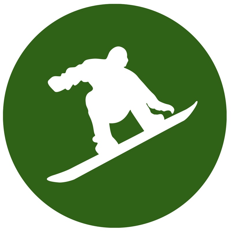 Snowboarding Icon Design Default Title One Size