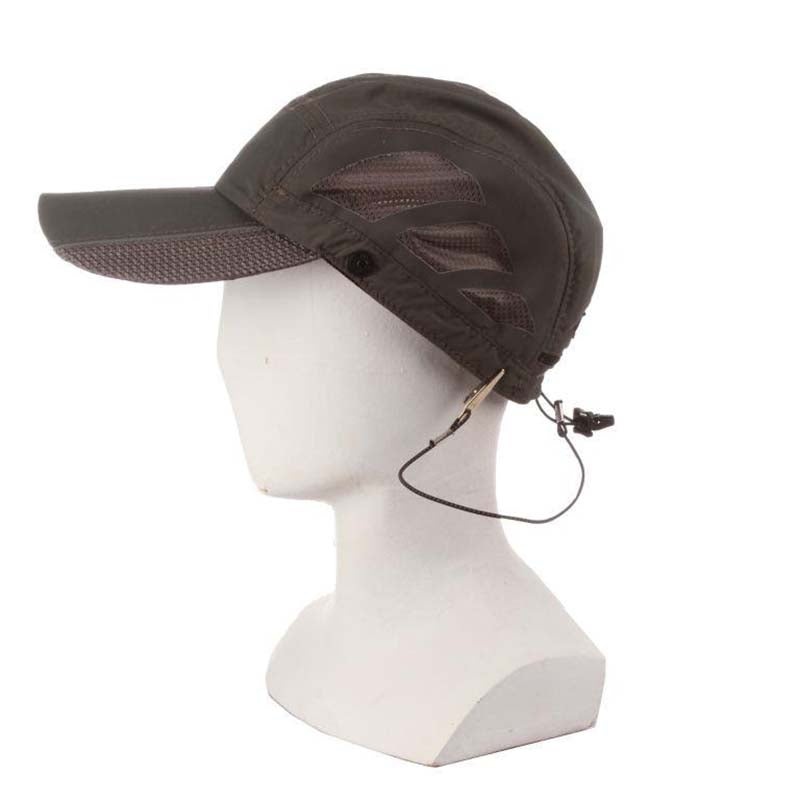 Supplex Nylon Fishing Cap with Keeper Clip – DPC Global Hats Charcoal M (56 – 57 cm)