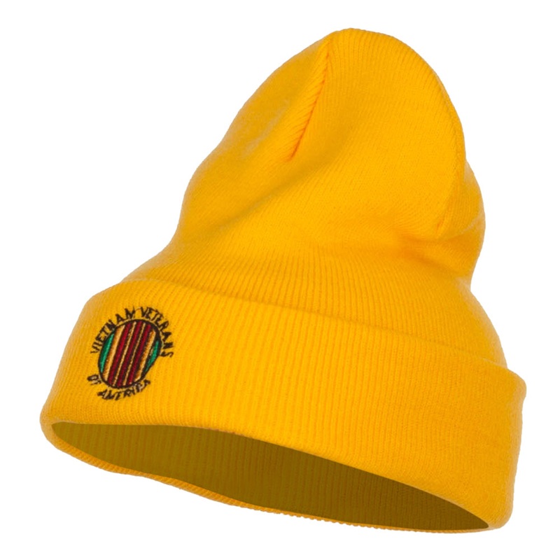 Vietnam Veterans of America Embroidered Long Beanie Yellow One Size