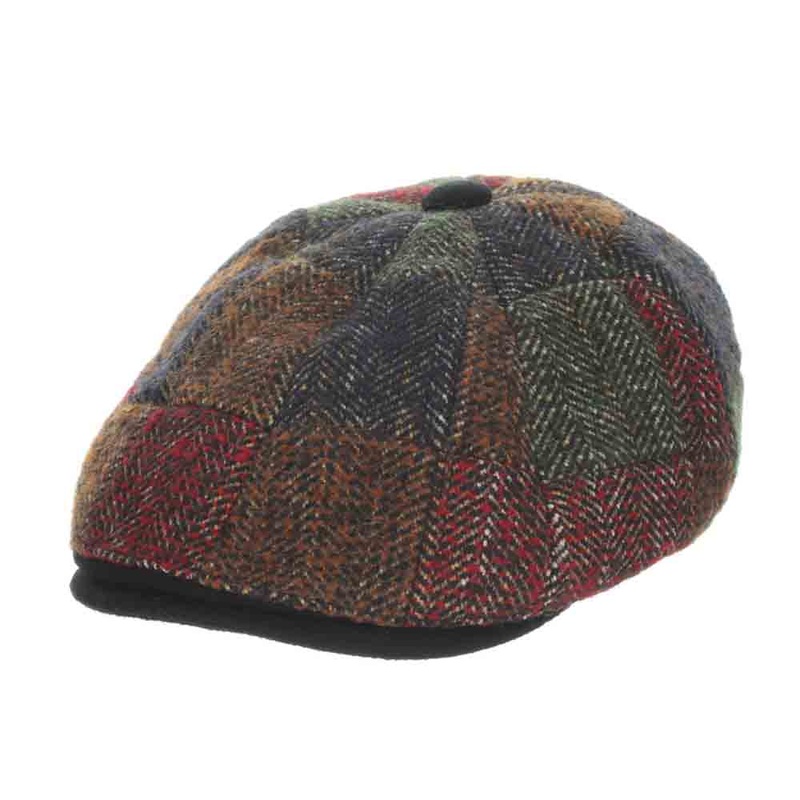 Wool Blend Tweed Patchwork Ivy Cap – Stetson Hats Stetson Patchwork Large