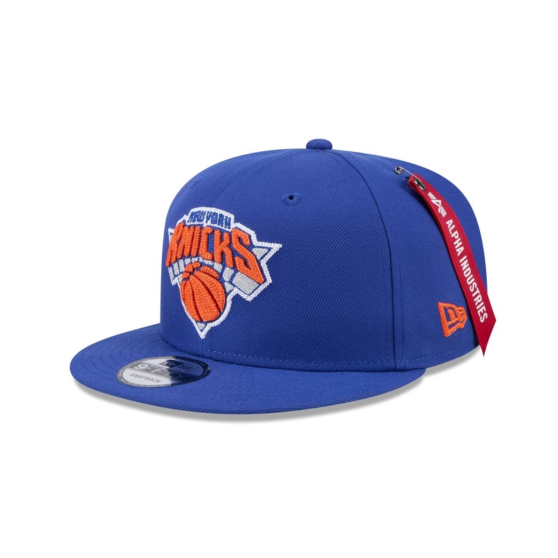 Alpha Industries x New York Knicks Blue 9FIFTY Snapback Hat One Size