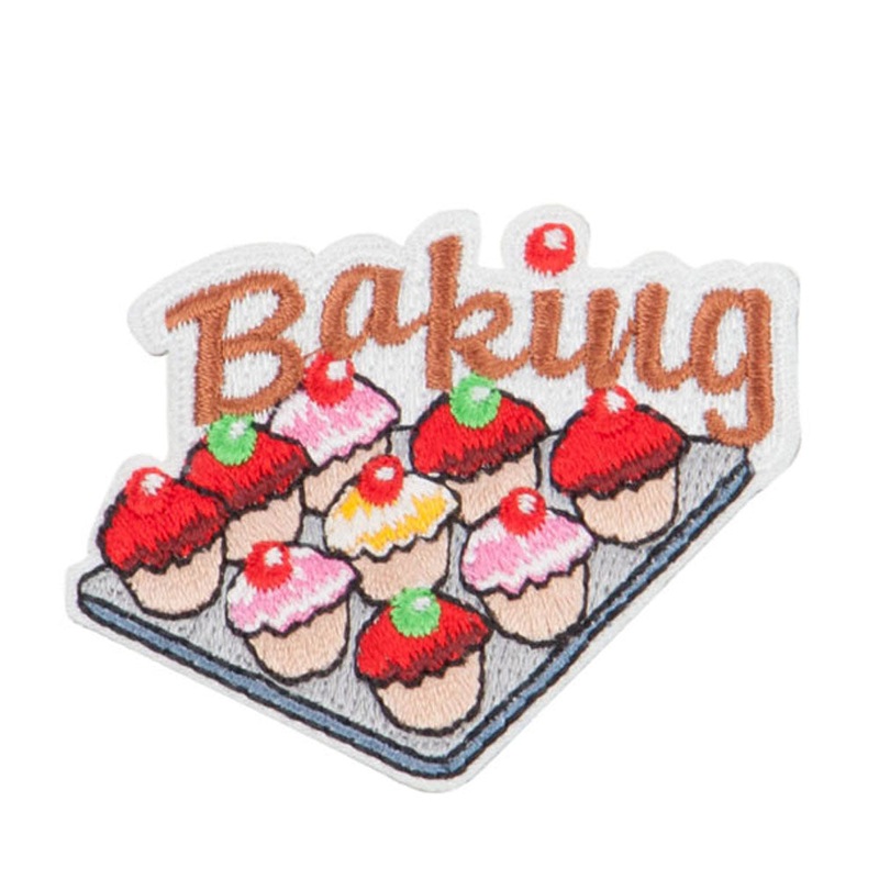 Baking Cupcake Patches White One Size