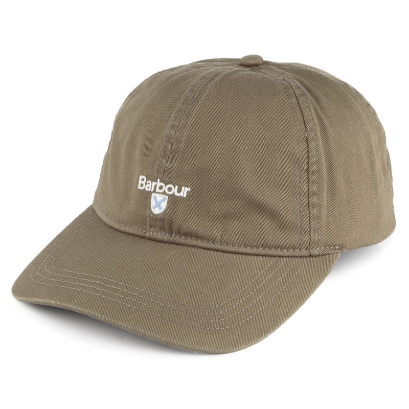 Barbour Hats Cascade Cotton Baseball Cap – Olive Adjustable