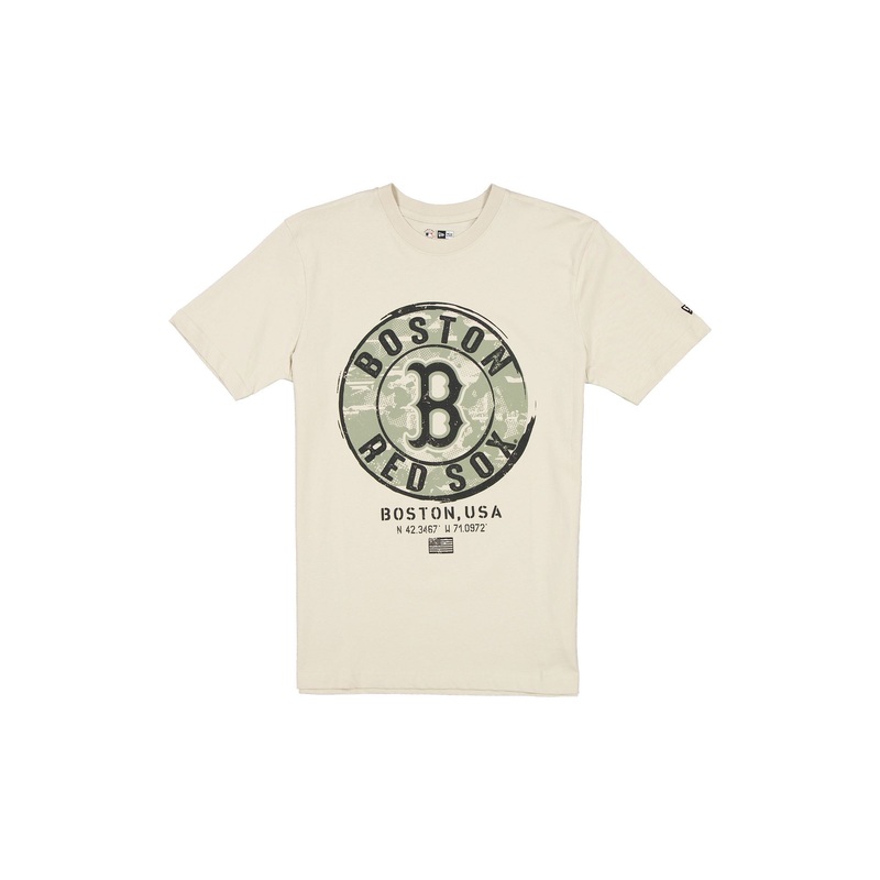 Boston Red Sox Armed Forces Day 2025 Stone T-Shirt S