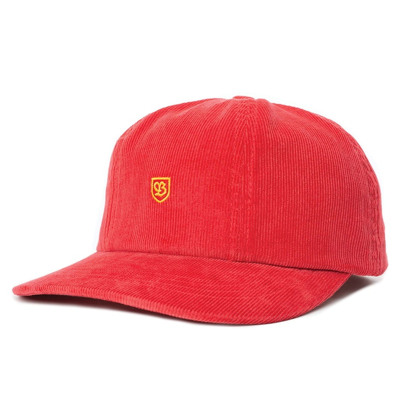 Brixton Hats B-Shield III Baseball Cap – Orange Adjustable