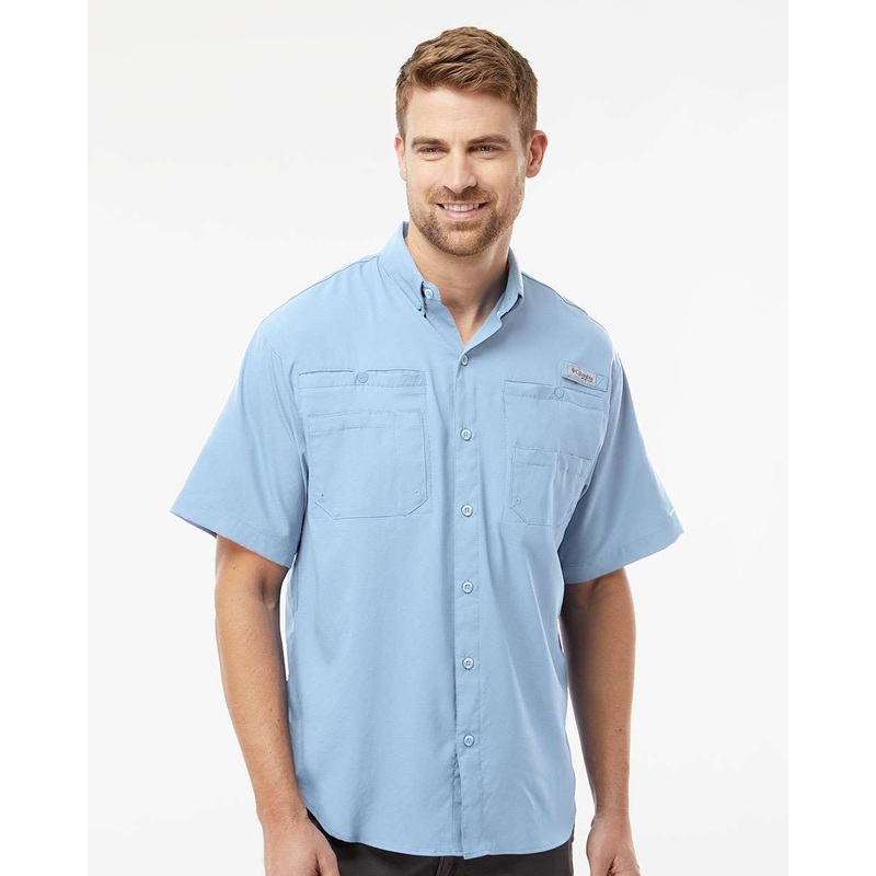 Columbia 128705 PFG Tamiami II Short Sleeve Shirt Black S