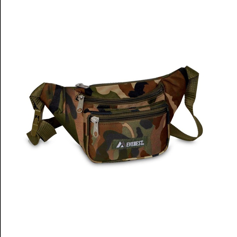 Everest Woodland Camouflage Waist Fanny Pack C044KD Small