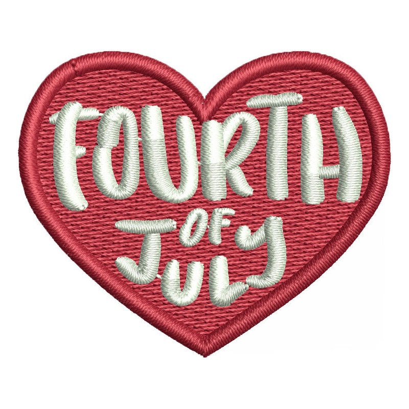 Fourth Of July Heart Default Title One Size