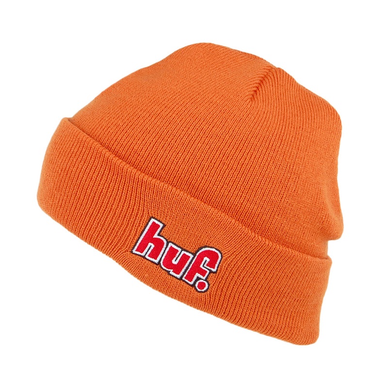 HUF 1993 Logo Beanie Hat – Burnt Orange 1-Size