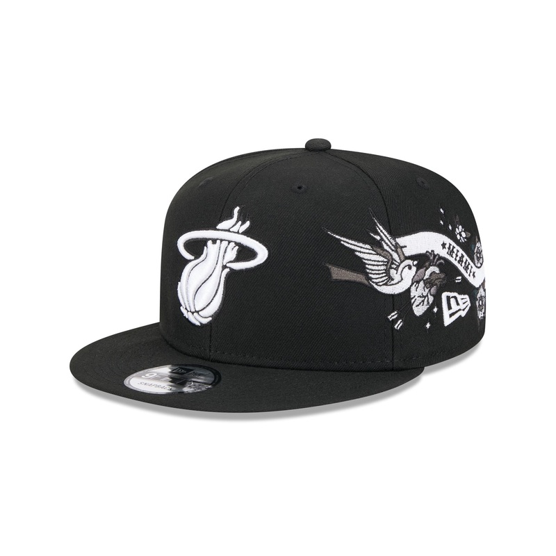 Miami Heat City Art 9FIFTY Snapback Hat One Size