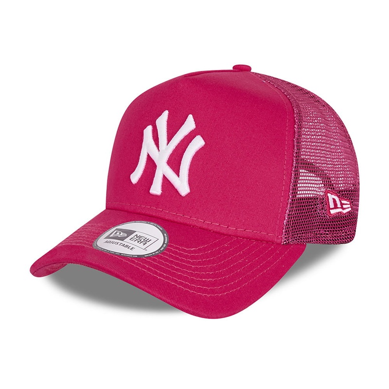 New Era New York Yankees Trucker Cap – MLB Tonal Mesh – Pink Adjustable