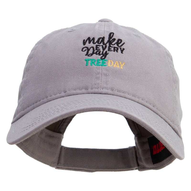 Three Day Embroidered Garment Washed Cotton Twill Cap Grey One Size