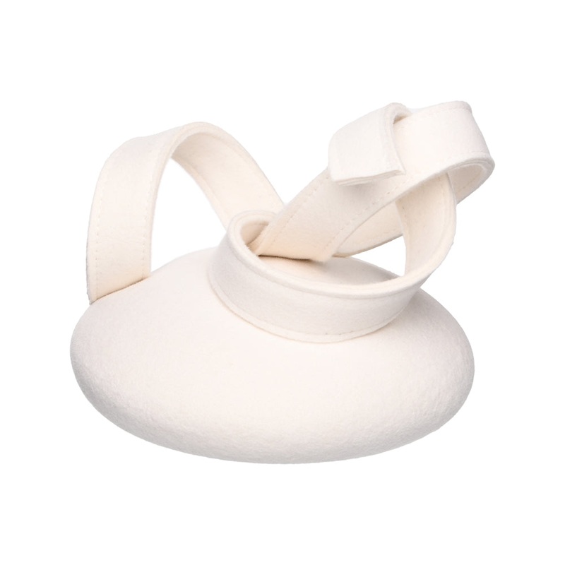 Whiteley Hats Beatrice Wool Pillbox Hat With Swirl – Winter White 1-Size