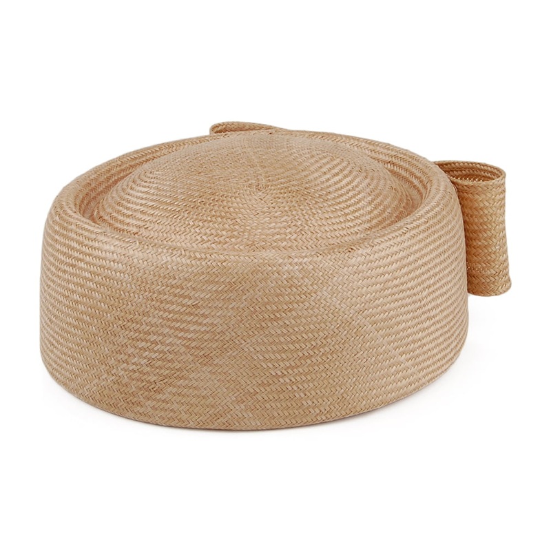Whiteley Hats Jackie O Straw Pillbox Hat – Dark Tan 1-Size