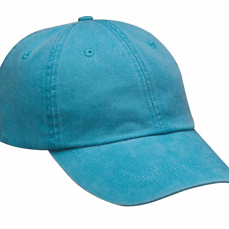 Adams ACKO101 Youth Pigment-Dyed Cap Caribbean Blue