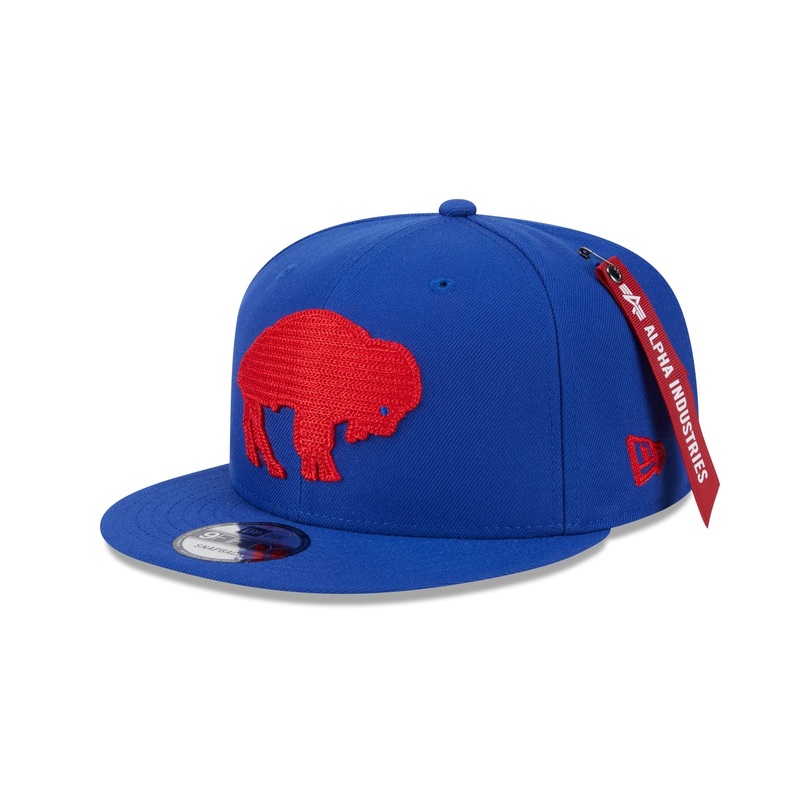 Alpha Industries x Buffalo Bills Historic Blue 9FIFTY Snapback Hat One Size