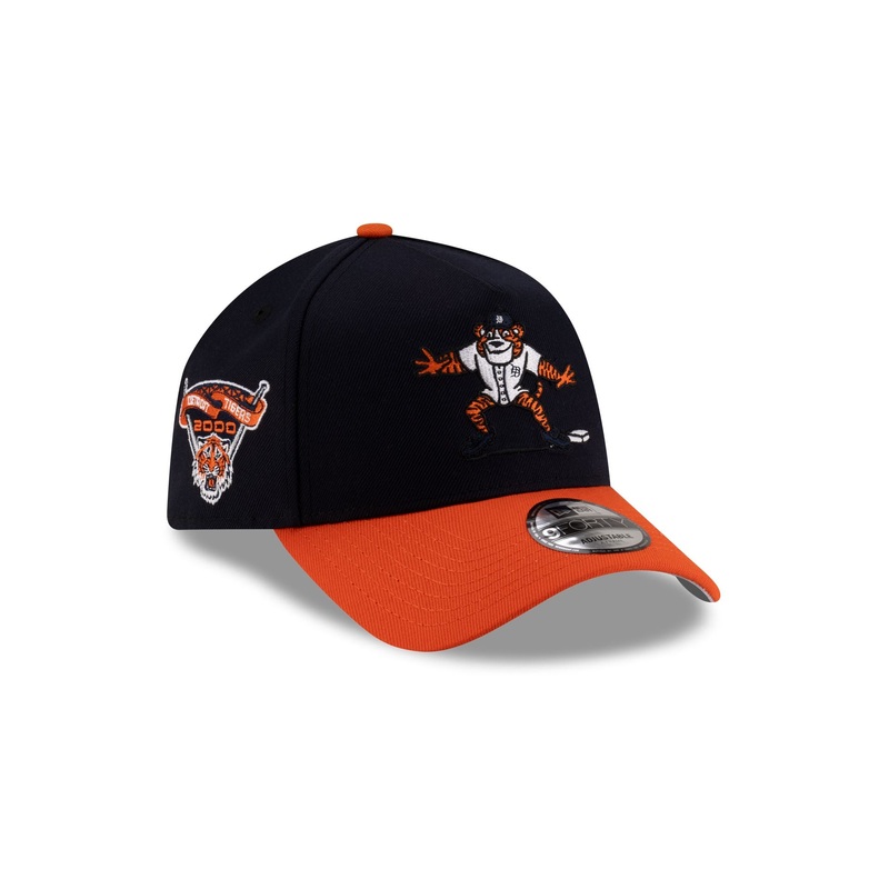 Detroit Tigers Mascot Navy 9FORTY A-Frame Snapback Hat One Size