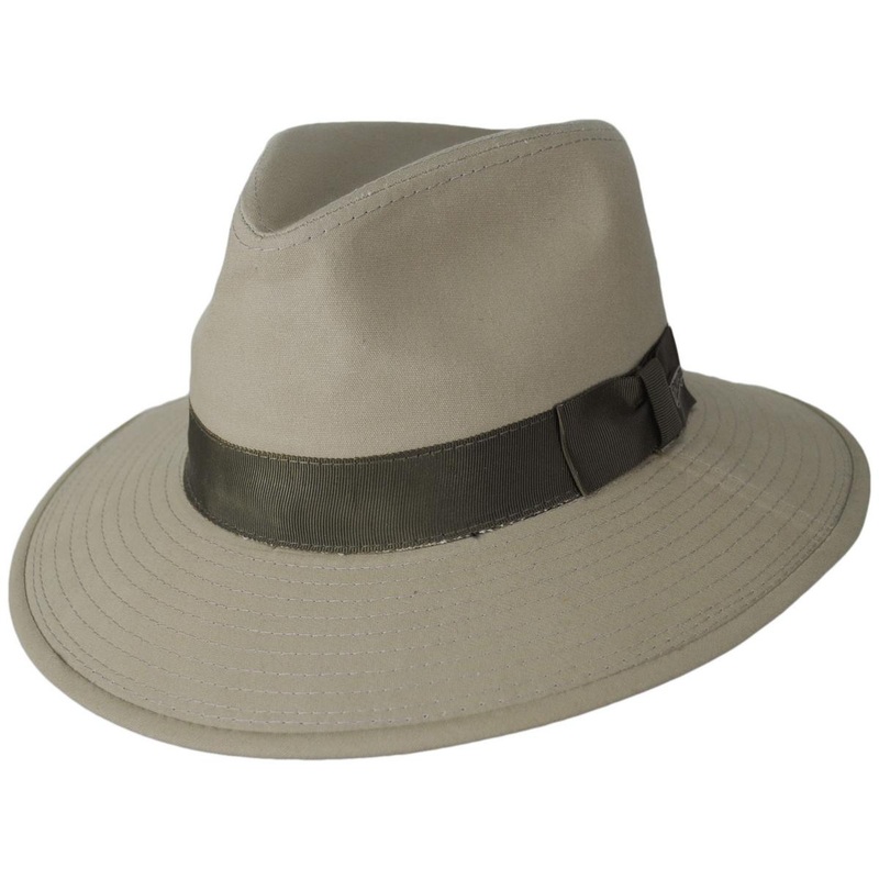 Officially Licensed Cotton Safari Fedora Hat KHAKI M