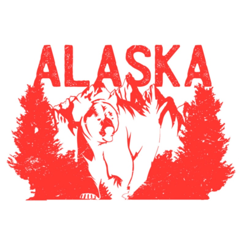 Orange Vintage Alaska Bear Default Title One Size