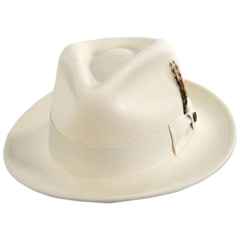 Pachuco Crushable Wool Felt Fedora Hat – Cream CREAM S