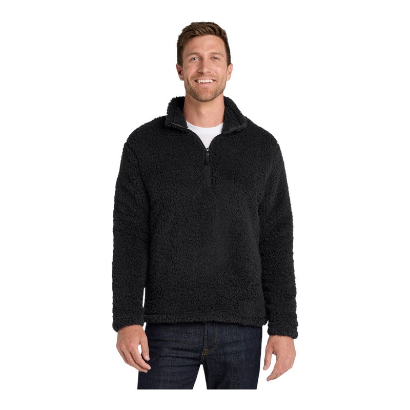 Port Authority F130 Cozy 1/4-Zip Fleece Black XS