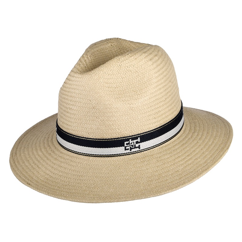 Tommy Hilfiger Hats Iconic Prep Toyo Straw Fedora Hat – Natural 1-Size