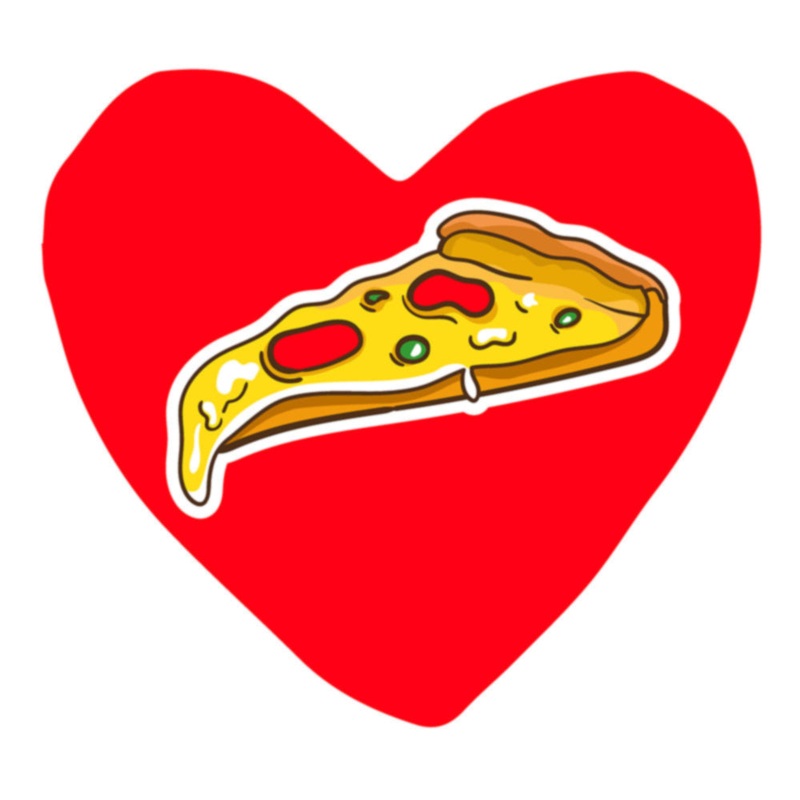 White Pizza Love Default Title One Size