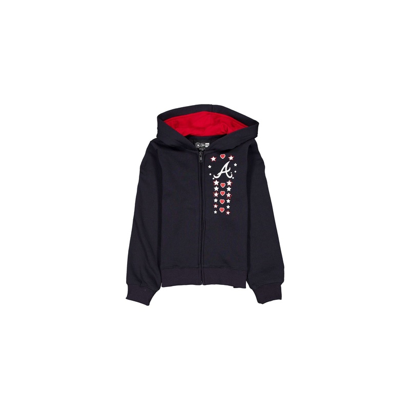 Atlanta Braves Star Girls Hoodie XS