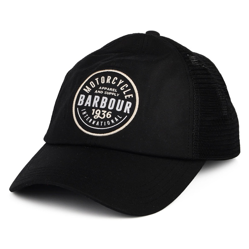 Barbour International Farraday Trucker Cap – Black Adjustable