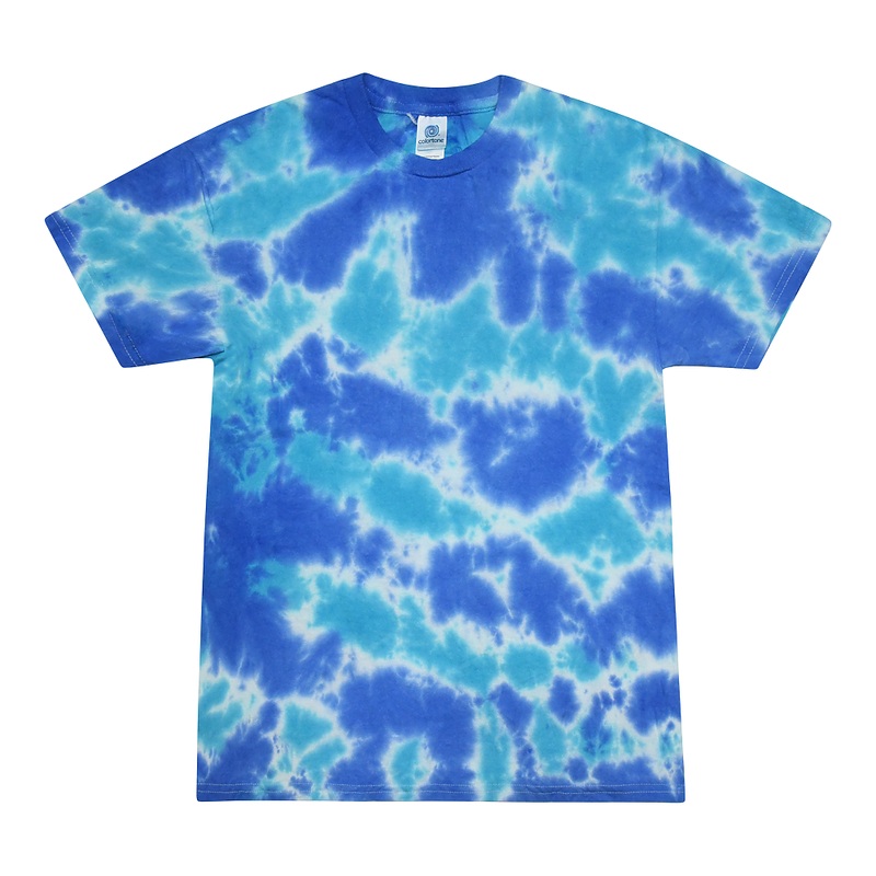 Colortone 1000 Multi-Color Tie-Dyed T-Shirt – Multi Blue Multi Blue S