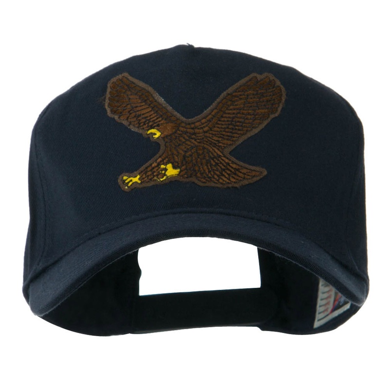 Eagle Military Large Embroidered Patch Cap Eagle One Size